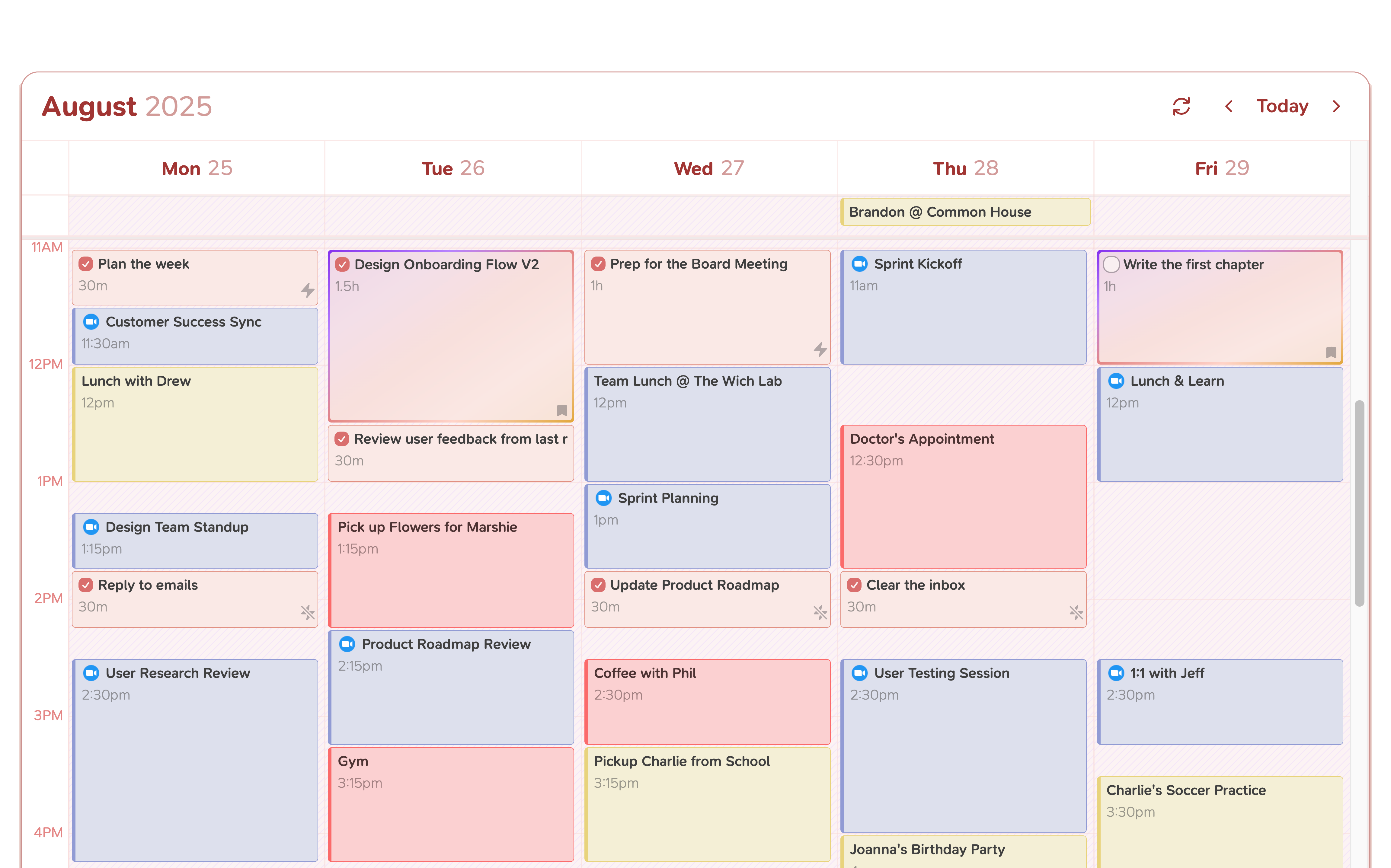 Playlist calendar